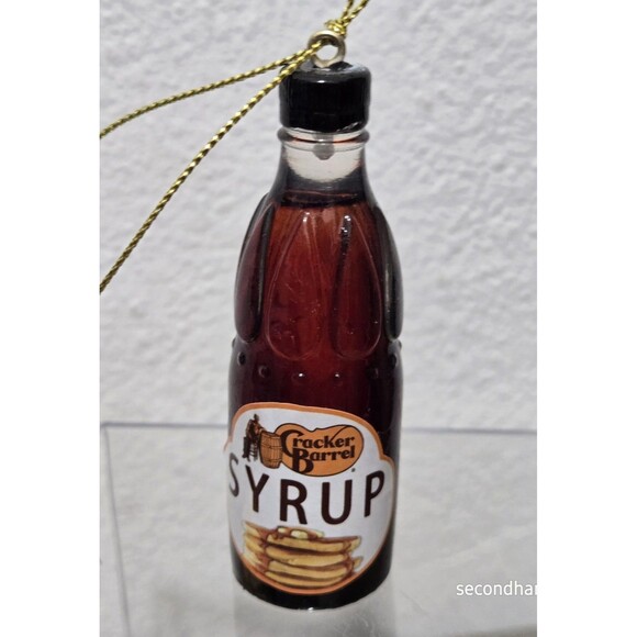 Cracker Barrel Christmas Ornaments 6 Pc Lot Pancakes Syrup Butter Coffee Biscuit - Picture 6 of 7